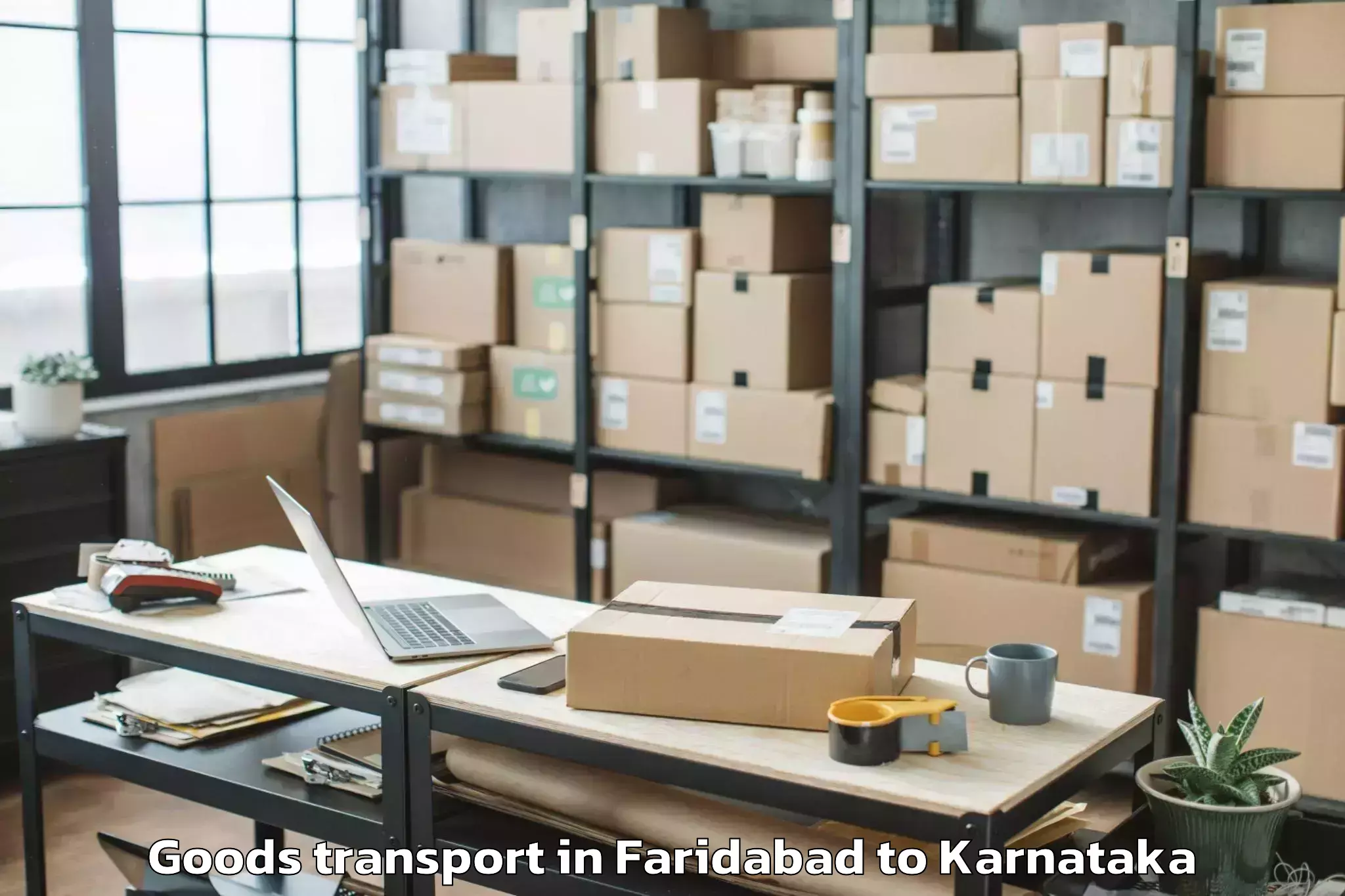 Affordable Faridabad to Christ University Bangalore Goods Transport